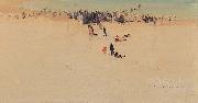 Elioth Gruner Along the Sands oil on canvas
